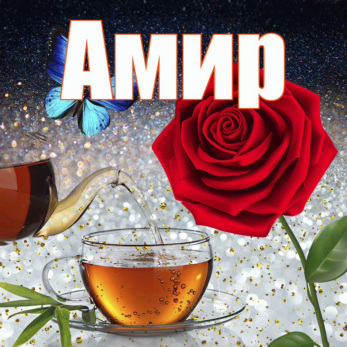 Амир! Добрый зимний вечер! Красивая открытка Амиру!