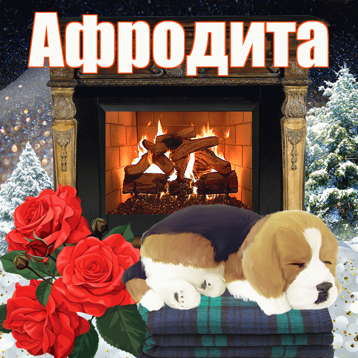 Афродита! Добрый зимний вечер! Красивая открытка Афродите!