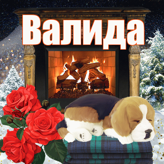 Валида! Добрый зимний вечер! Красивая открытка Валиде!