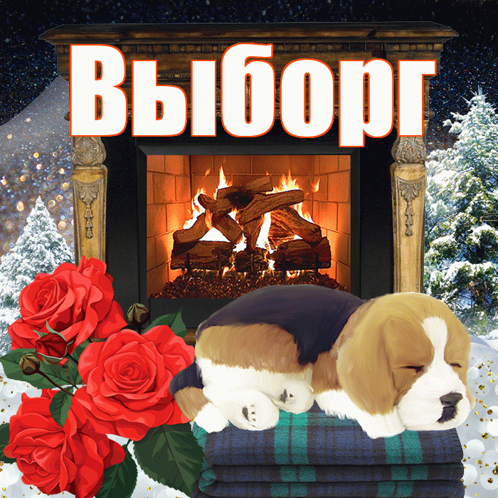 Выборг! Добрый зимний вечер! Красивая открытка Выборгу!