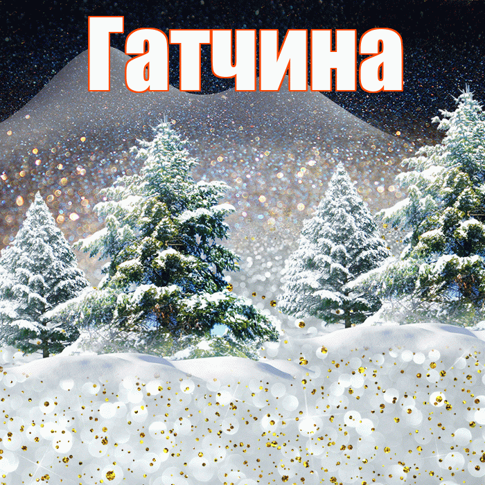 Гатчина! Добрый зимний вечер! Красивая открытка Гатчине!
