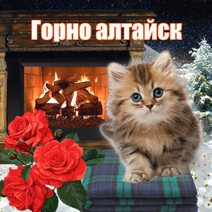 Горно алтайск! Добрый зимний вечер! Красивая открытка !