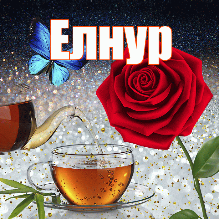 Елнур! Добрый зимний вечер! Красивая открытка Елнуру!