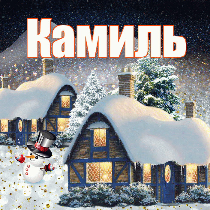 Камиль! Добрый зимний вечер! Красивая открытка Камилю!