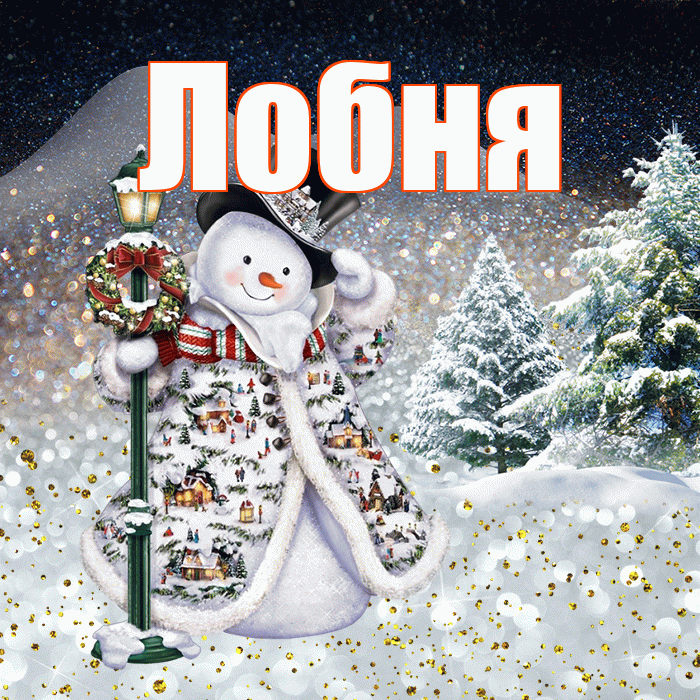 Лобня! Добрый зимний вечер! Красивая открытка Лобни!