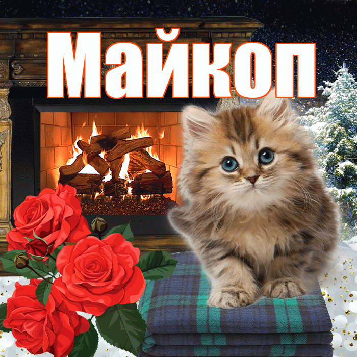 Майкоп! Добрый зимний вечер! Красивая открытка Майкопу!