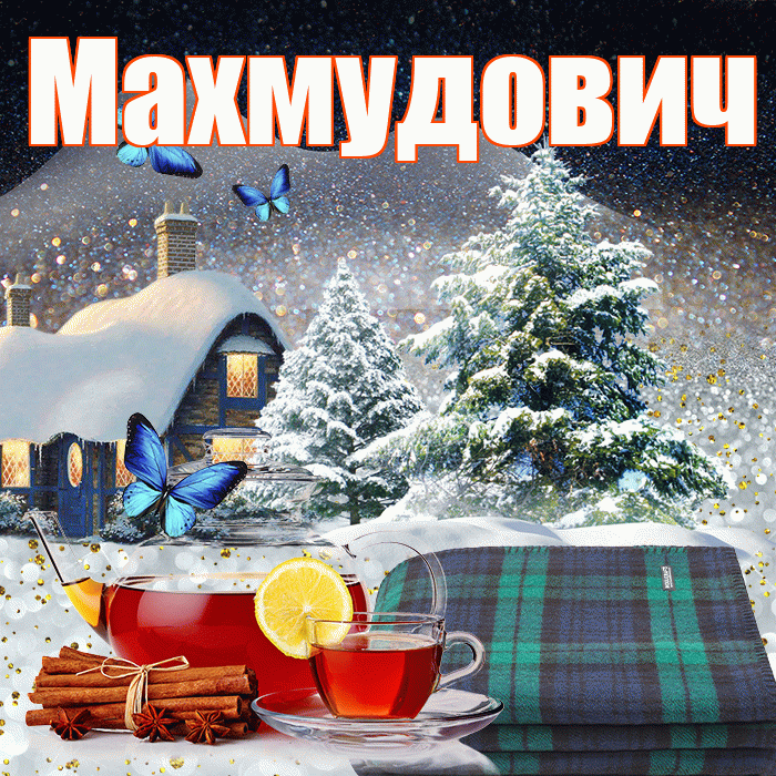 Махмудович! Добрый зимний вечер! Красивая открытка Махмудовичу!