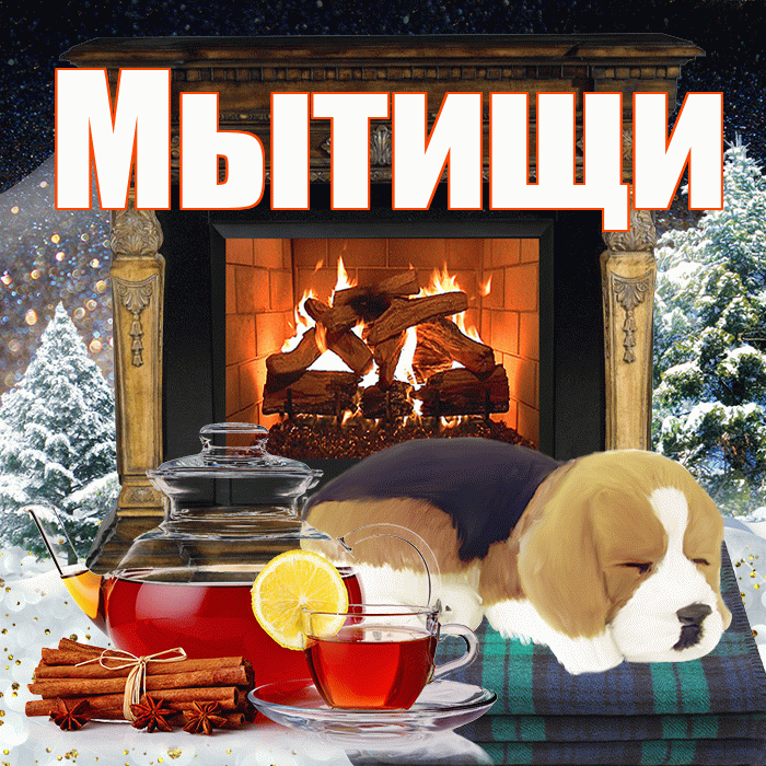 Мытищи! Добрый зимний вечер! Красивая открытка Мытищи!