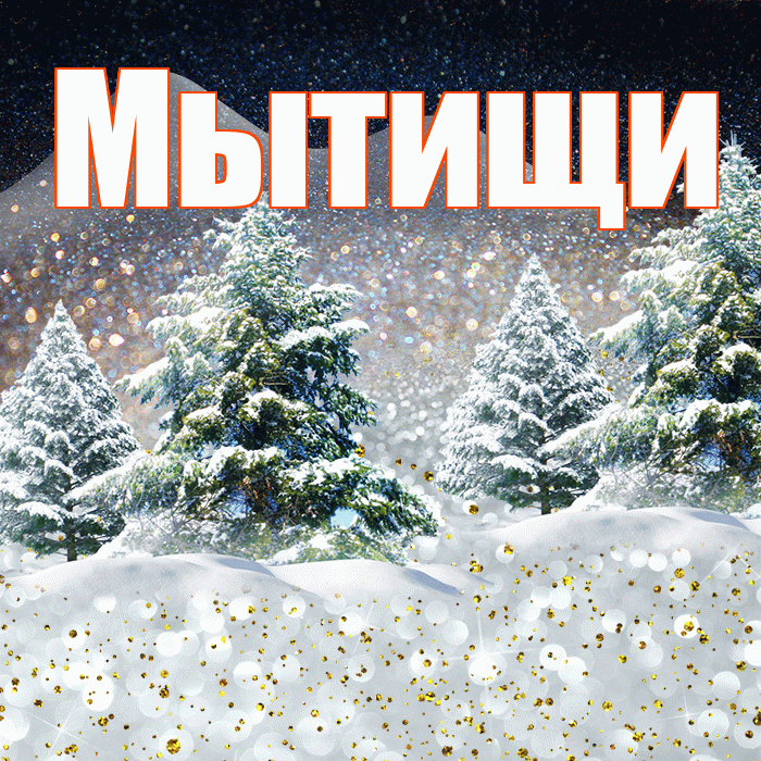 Мытищи! Добрый зимний вечер! Красивая открытка Мытищи!