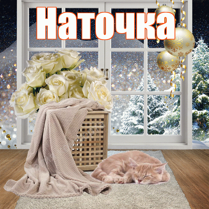 Наточка! Добрый зимний вечер! Красивая открытка !