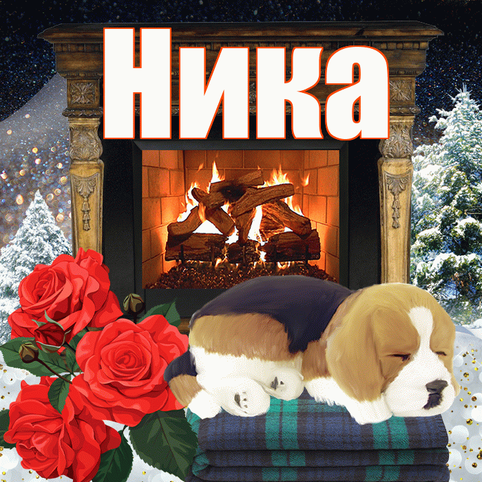 Ника! Добрый зимний вечер! Красивая открытка Нике!
