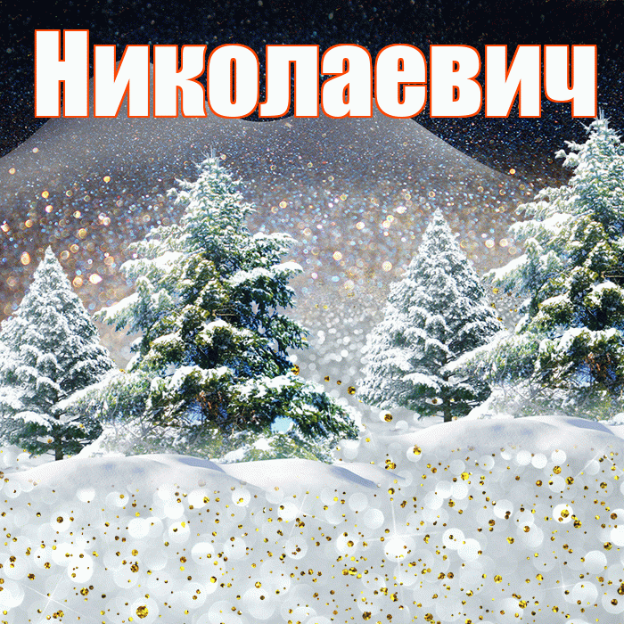 Николаевич! Добрый зимний вечер! Красивая открытка Николаевичу!