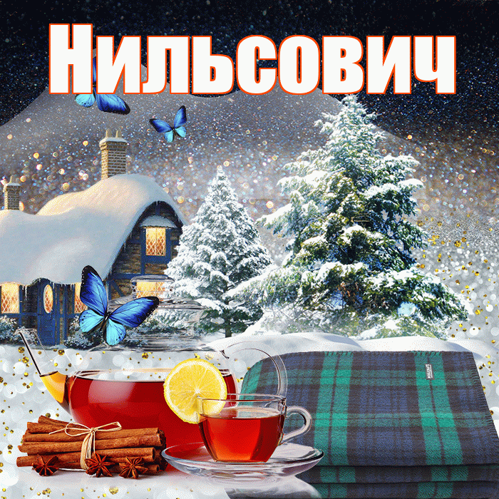 Нильсович! Добрый зимний вечер! Красивая открытка Нильсовичу!