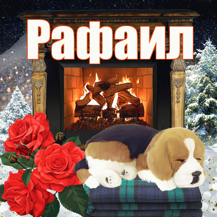 Рафаил! Добрый зимний вечер! Красивая открытка Рафаилу!
