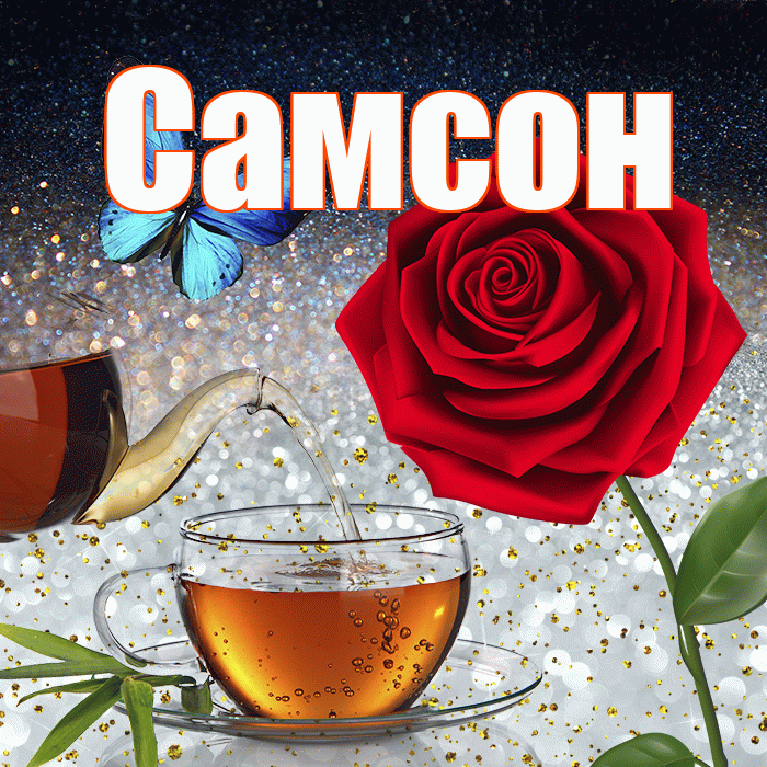 Самсон! Добрый зимний вечер! Красивая открытка Самсону!