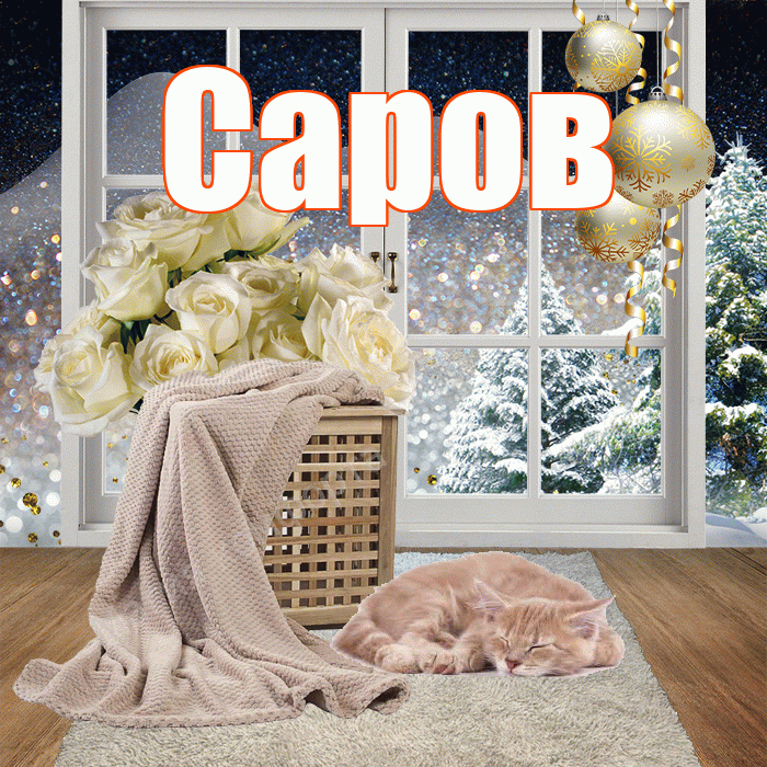 Саров! Добрый зимний вечер! Красивая открытка Сарову!