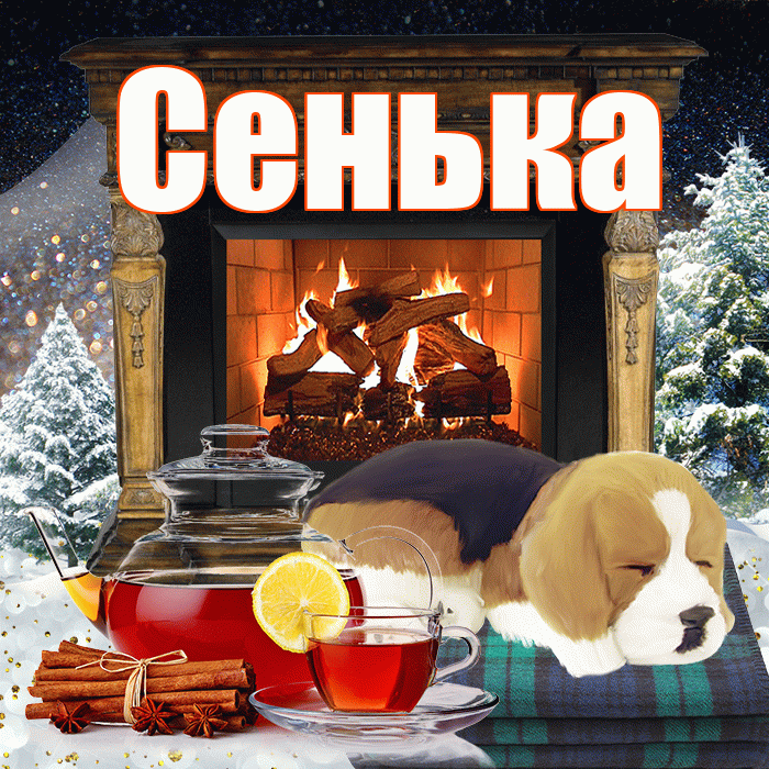 Сенька! Добрый зимний вечер! Красивая открытка !