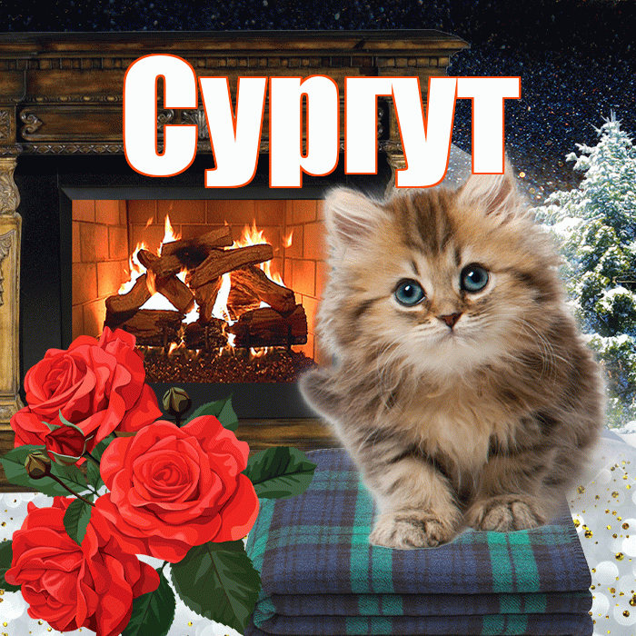 Сургут! Добрый зимний вечер! Красивая открытка Сургуту!