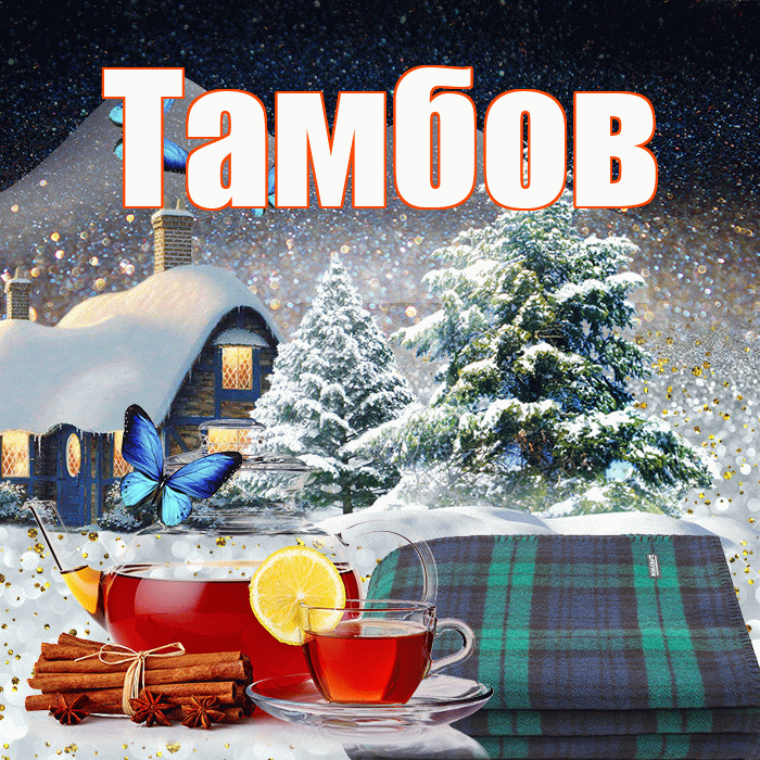 Тамбов! Добрый зимний вечер! Красивая открытка Тамбову!
