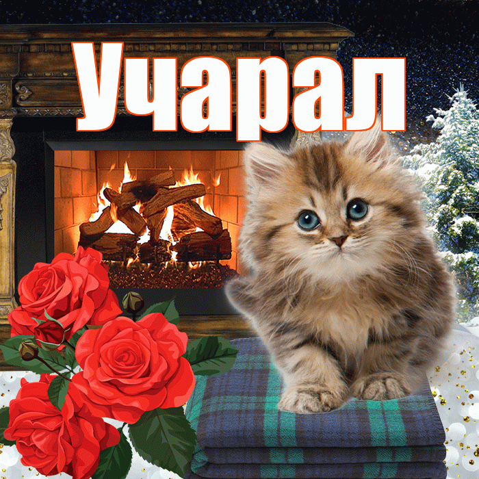 Учарал! Добрый зимний вечер! Красивая открытка Учаралу!