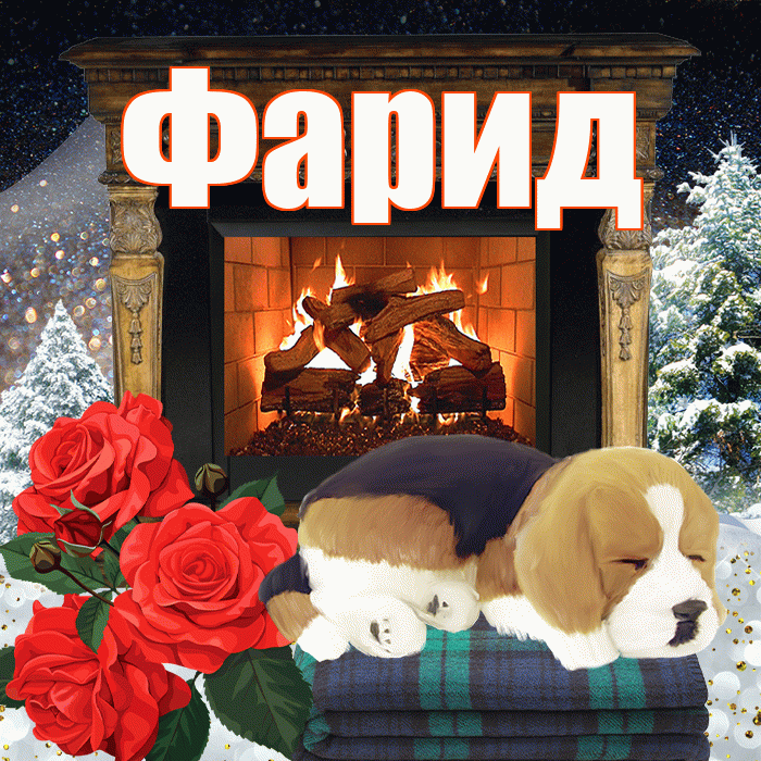 Фарид! Добрый зимний вечер! Красивая открытка Фариду!
