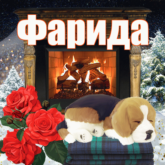 Фарида! Добрый зимний вечер! Красивая открытка Фариде!