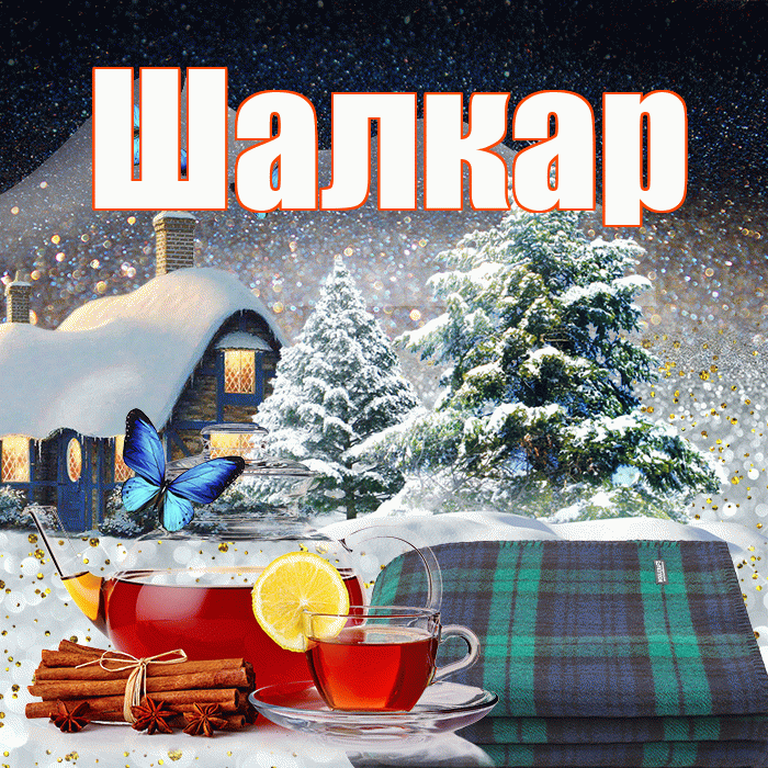 Шалкар! Добрый зимний вечер! Красивая открытка Шалкару!