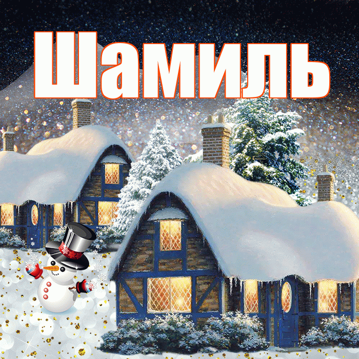 Шамиль! Добрый зимний вечер! Красивая открытка Шамилю!