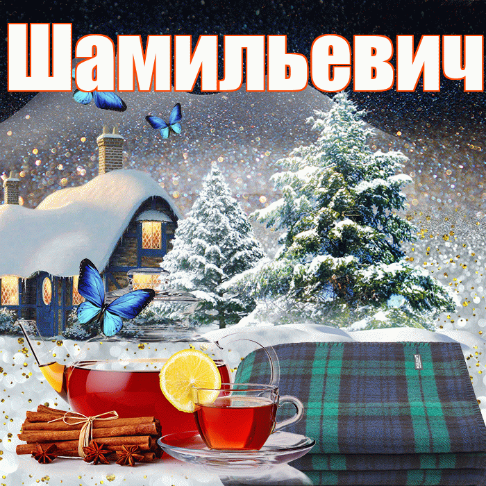 Шамильевич! Добрый зимний вечер! Красивая открытка Шамильевичу!