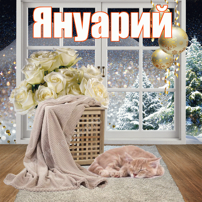 Януарий! Добрый зимний вечер! Красивая открытка Януарию!