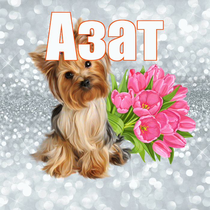 Азат! Желаю хорошего дня! Красивая открытка Азату!