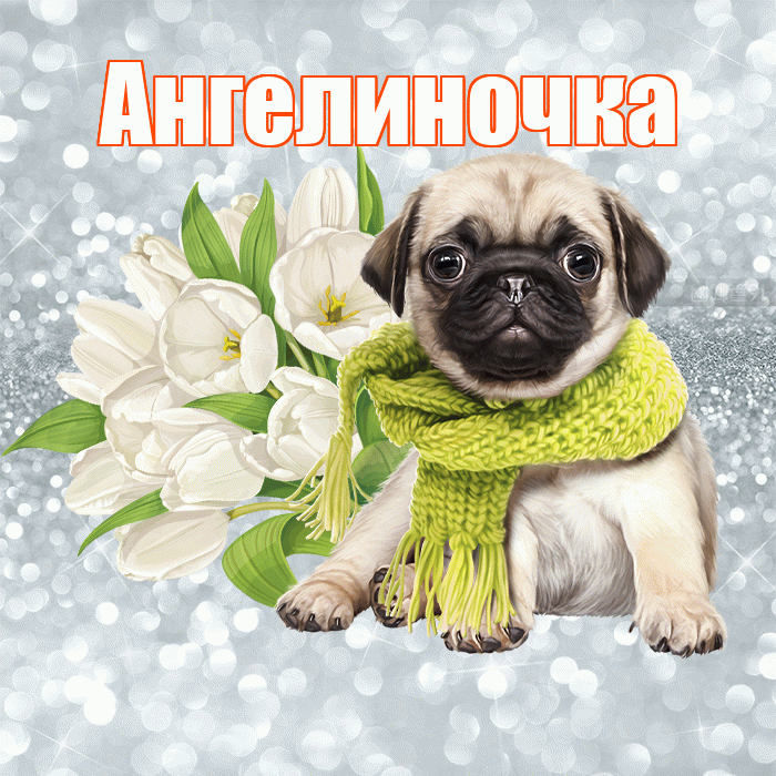 Ангелиночка! Желаю хорошего дня! Красивая открытка !