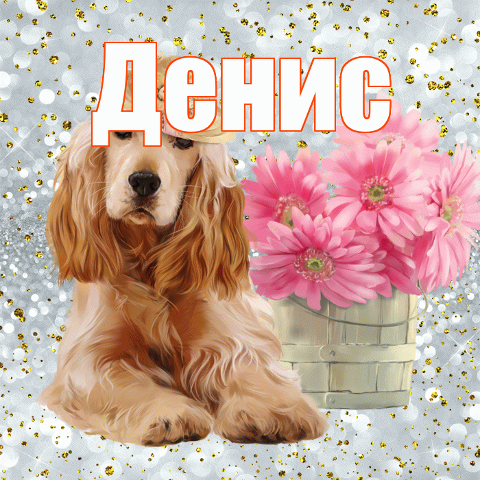 Денис! Желаю хорошего дня! Красивая открытка Денису!