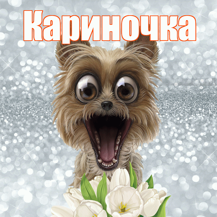 Кариночка! Желаю хорошего дня! Красивая открытка !