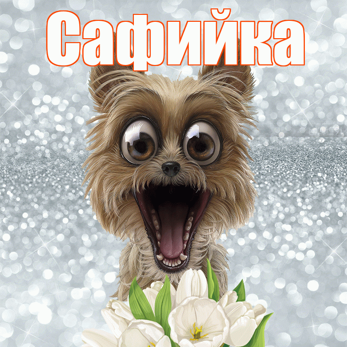 Сафийка! Желаю хорошего дня! Красивая открытка !