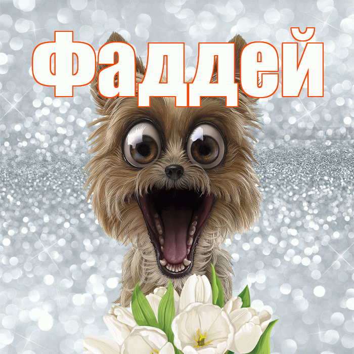 Фаддей! Желаю хорошего дня! Красивая открытка Фаддею!