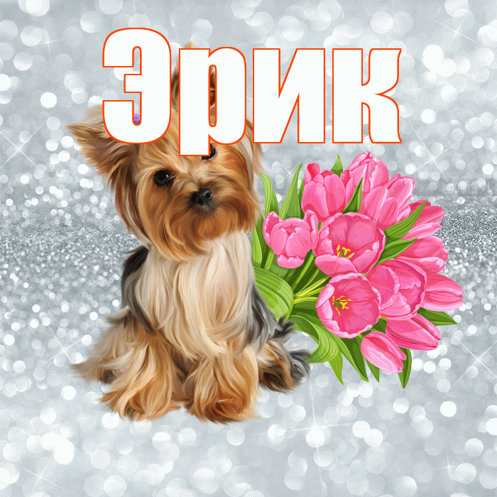 Эрик! Желаю хорошего дня! Красивая открытка Эрику!