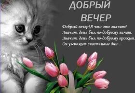 Картинка! С добрым вечером! Открытка на вечер! Пусть начало недели будет удачным, пусть все планы...
