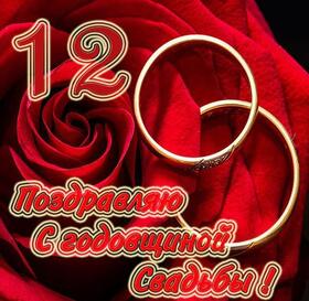 Открытка! С годовщиной свадьбы! Свадьба 12 лет! Открытка! За эти двенадцать лет, что вы прожили вместе, вы получили...