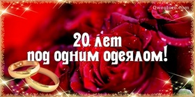 Картинка! С годовщиной свадьбы! Свадьба 20 лет! Открытка! Огромная жизнь уже прожита вместе. Бывало, наверняка...