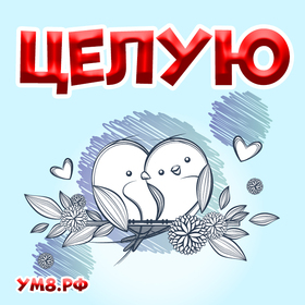Открытка! Красивая открытка! Картинка! Целую! Ты безупречна