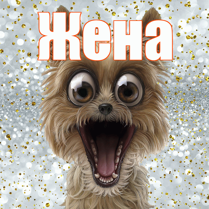 Жена! Привет! Красивая открытка Жене!