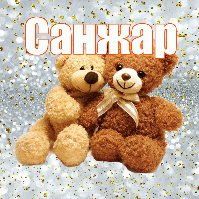 Санжар! С 14 февраля! Красивая открытка Санжару!