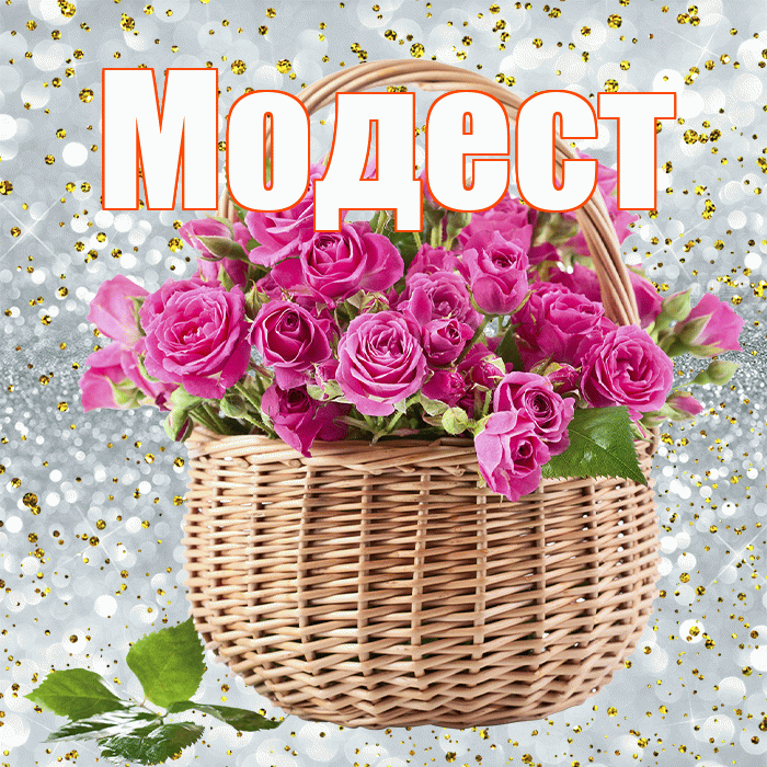 Модест! С 8 марта! Красивая открытка Модесту!
