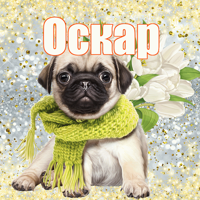 Оскар! С 8 марта! Красивая открытка Оскару!