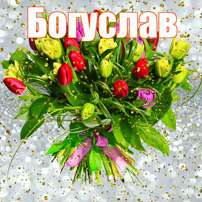 Богуслав! С днём рождения! Красивая открытка Богуславу!