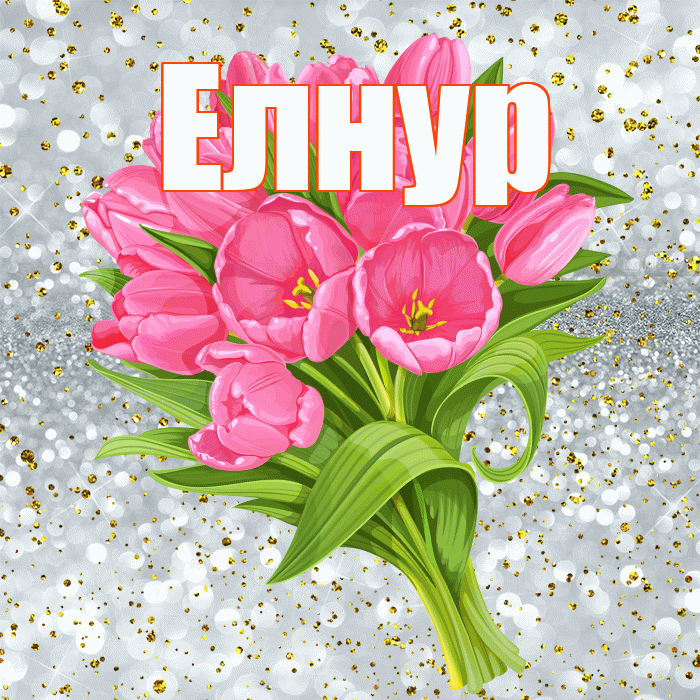Елнур! С днём рождения! Красивая открытка Елнуру!