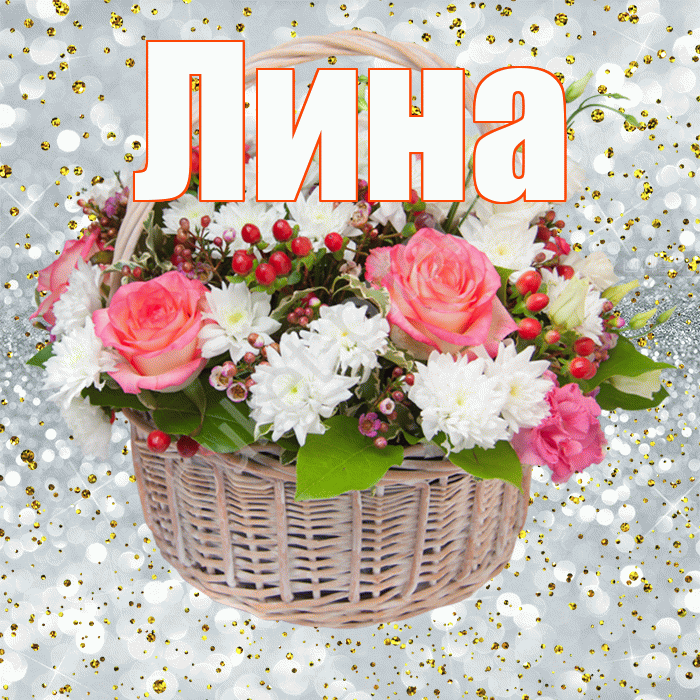 Лина! С днём рождения! Красивая открытка Лине!