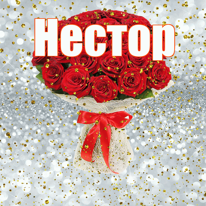 Нестор! С днём рождения! Красивая открытка Нестору!