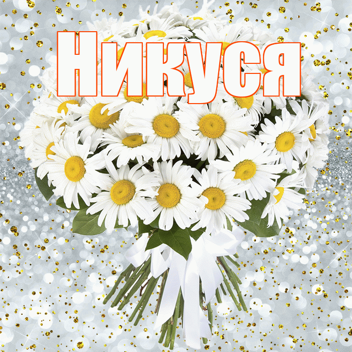 Никуся! С днём рождения! Красивая открытка !